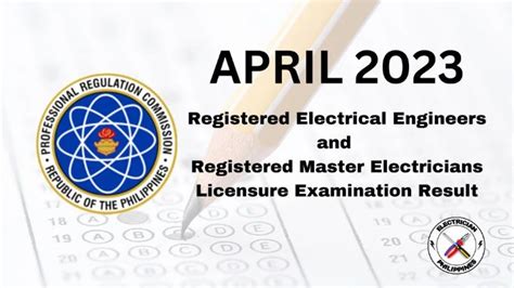 April 2023 Electrical Engineers Licensure Examination Results .